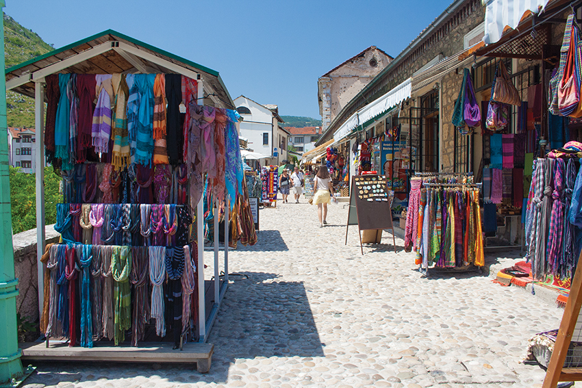 Colourful streets of the bazaar