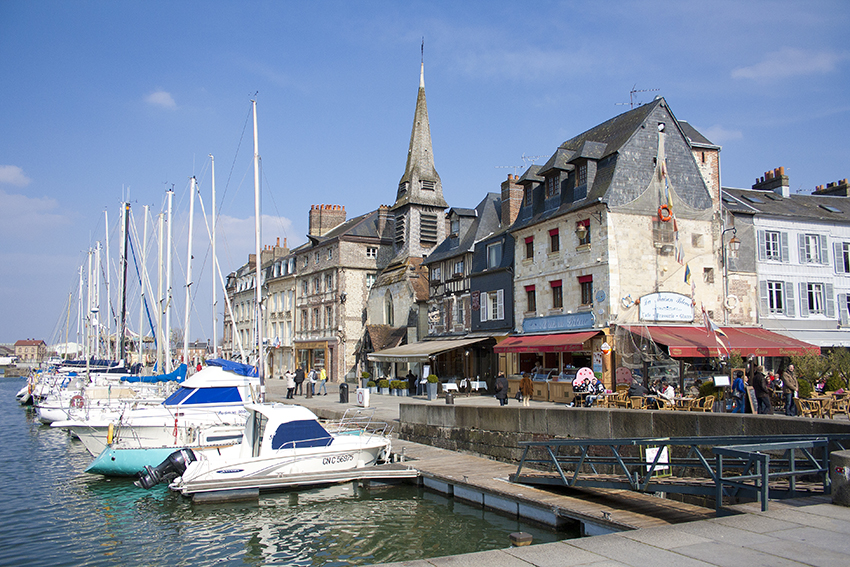 The Church of Sainte Etienne (in the centre of the picture) is Honfleur’s oldest church and today, the Maritime Museum.