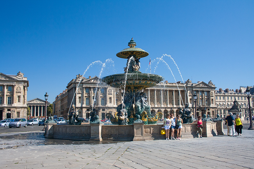 Fountains at Place de la Concorde
