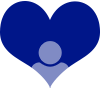Heart icon with a person icon inside
