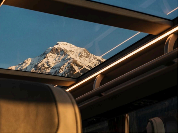 Glass roof panorama