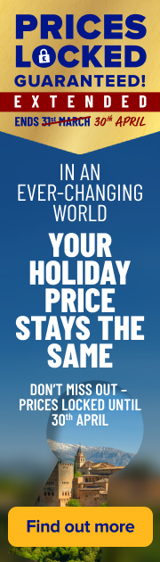Prices Locked Guaranteed! Extended ends 30th April. In an ever-changing world your holiday price stays the same. Don't miss out - prices locked until 30th April. Find out more'